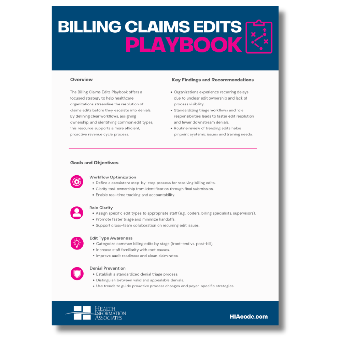 Billing Claims Playbook Resources Cover